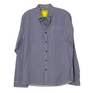 Descendent of Thieves Purple Gingham Dress Shirt, EUC, Size Large, MSRP $155